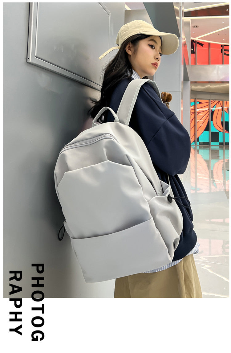 New Nylon Backpack Men's Computer Bag Men's Casual Senior high school College Student Schoolbag Simple Travel Backpack Wholesale