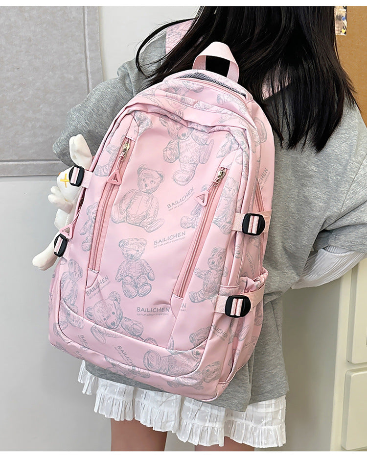 Student Schoolbag Primary School Students Junior High School Students New Large Capacity Backpack Autumn New Breathable Comfortable Backpack