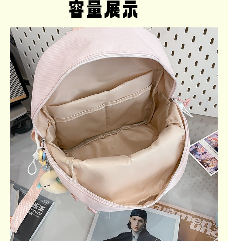 Schoolbags for Female Elementary School Students, Good-Looking, Sweet, Cute, New Style Backpacks for Junior High School Students, Small Backpacks for Travel and Study