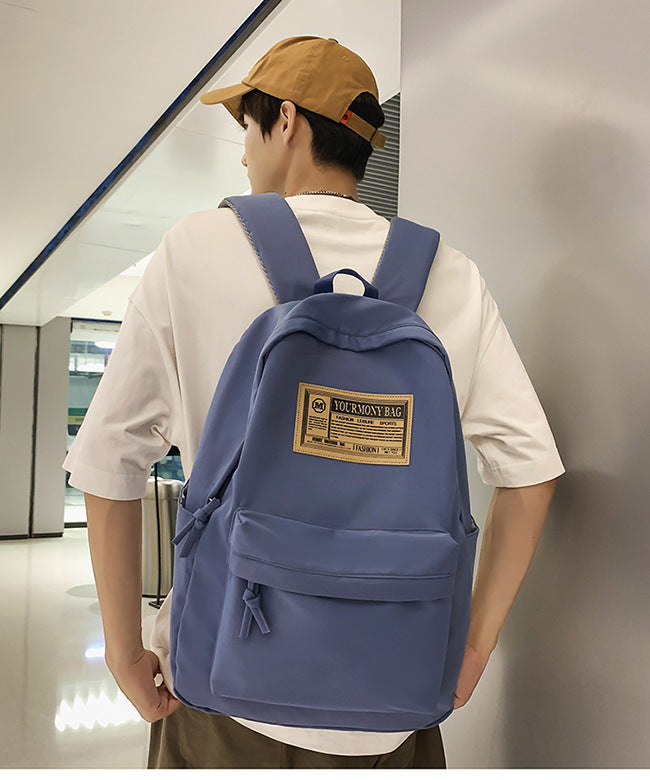 School Bag Female Campus Trendy Backpack 2025 New College Student Simple Junior High School High School Backpack Male Commuter Computer Bag
