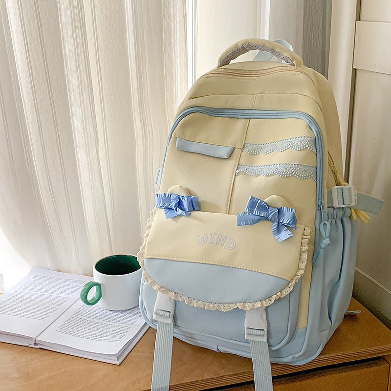 Wholesale Backpack Travel New Korean Style Fashion Large Capacity Junior High School and High School Student School Bag Leisure Travel School Bag