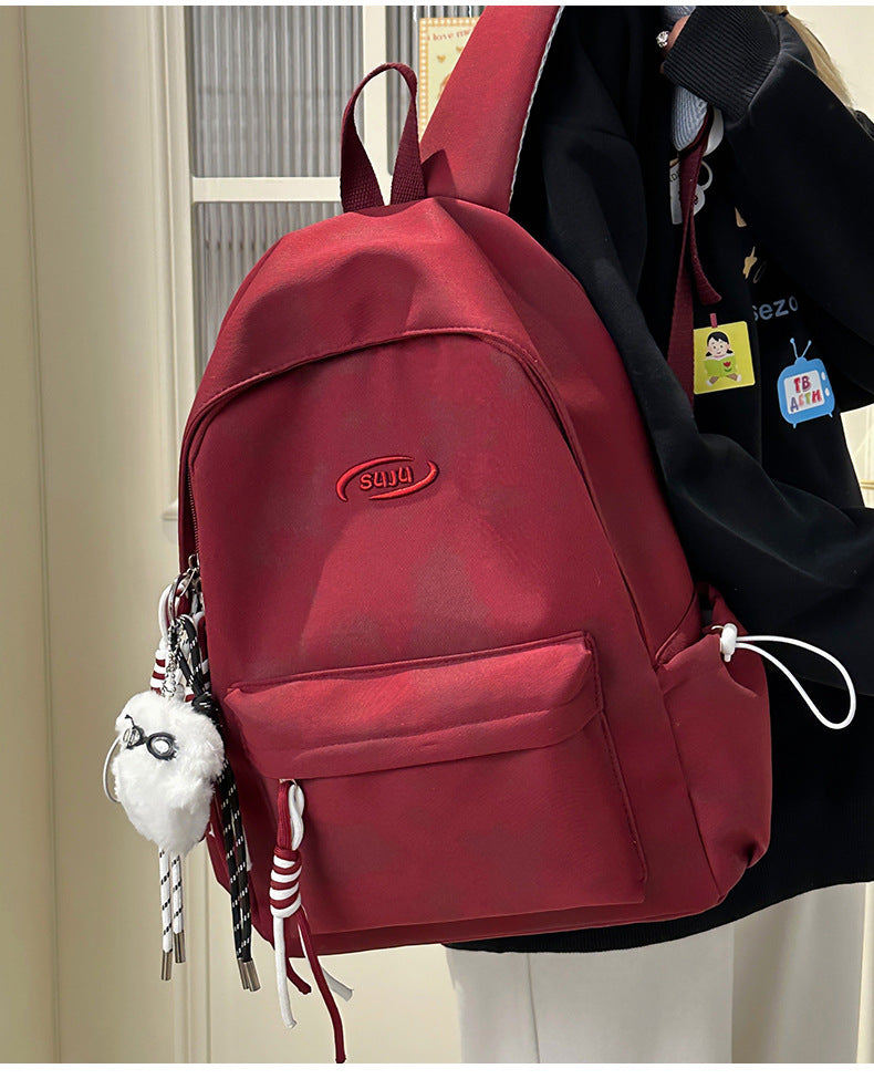 New Retro Backpack Men's Mountaineering Bag Backpack Junior High School Student Travel Bag Personalized High School Student College Student Bag Female