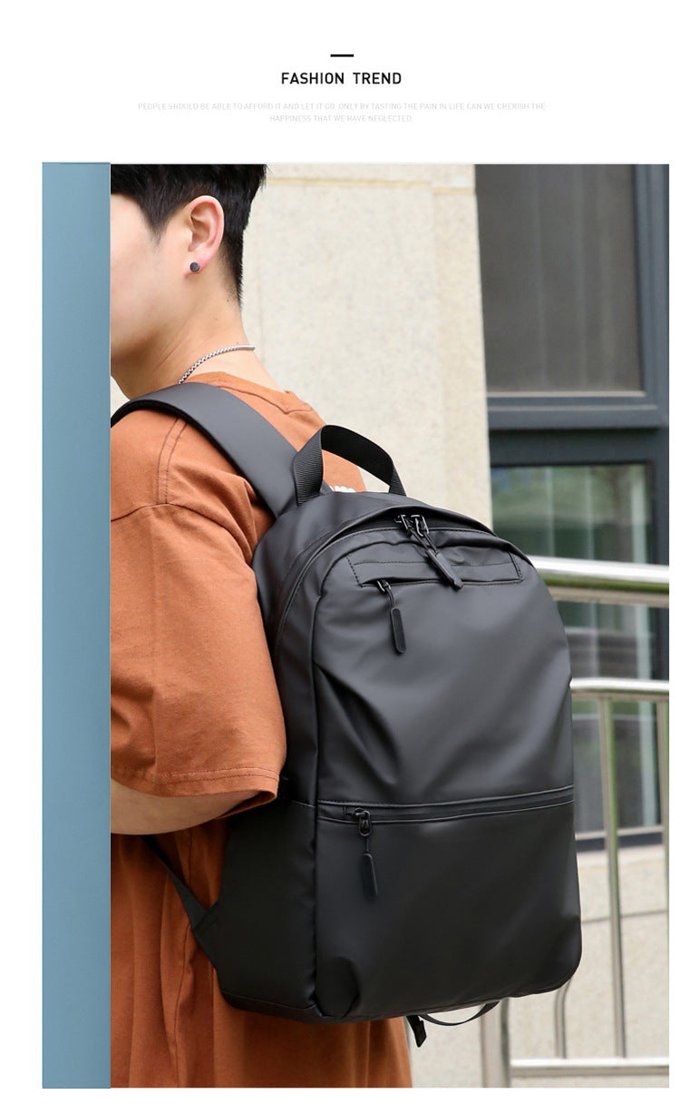 Large Capacity Schoolbag Junior High School Business Backpack Men's Advanced Sense Computer Bag Simple Lightweight New Cross-border Backpack