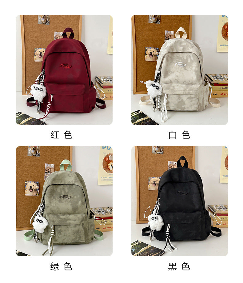 New Retro Backpack Men's Mountaineering Bag Backpack Junior High School Student Travel Bag Personalized High School Student College Student Bag Female
