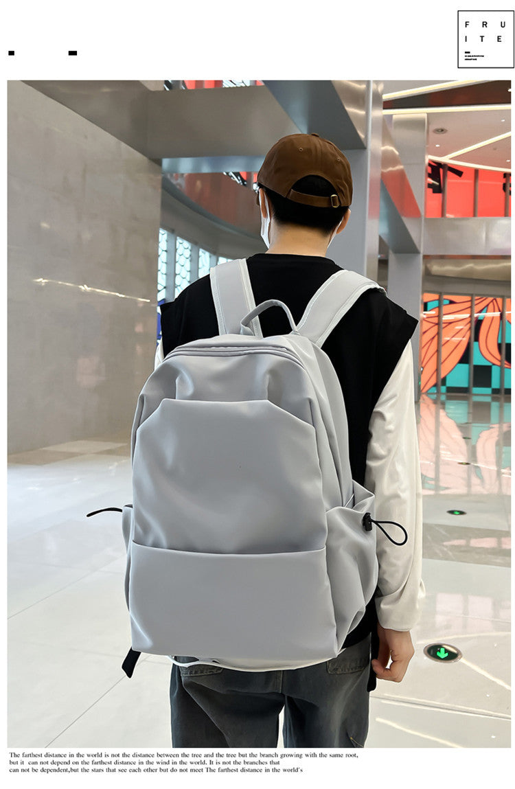 New Nylon Backpack Men's Computer Bag Men's Casual Senior high school College Student Schoolbag Simple Travel Backpack Wholesale