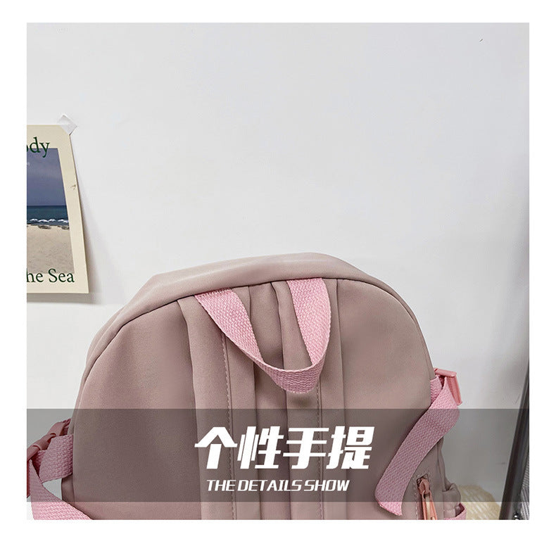 Cute Backpack 2026 New Model Large Capacity Fashionable and Stylish High School Student Schoolbag Female Korean Style Junior High School Student Backpack