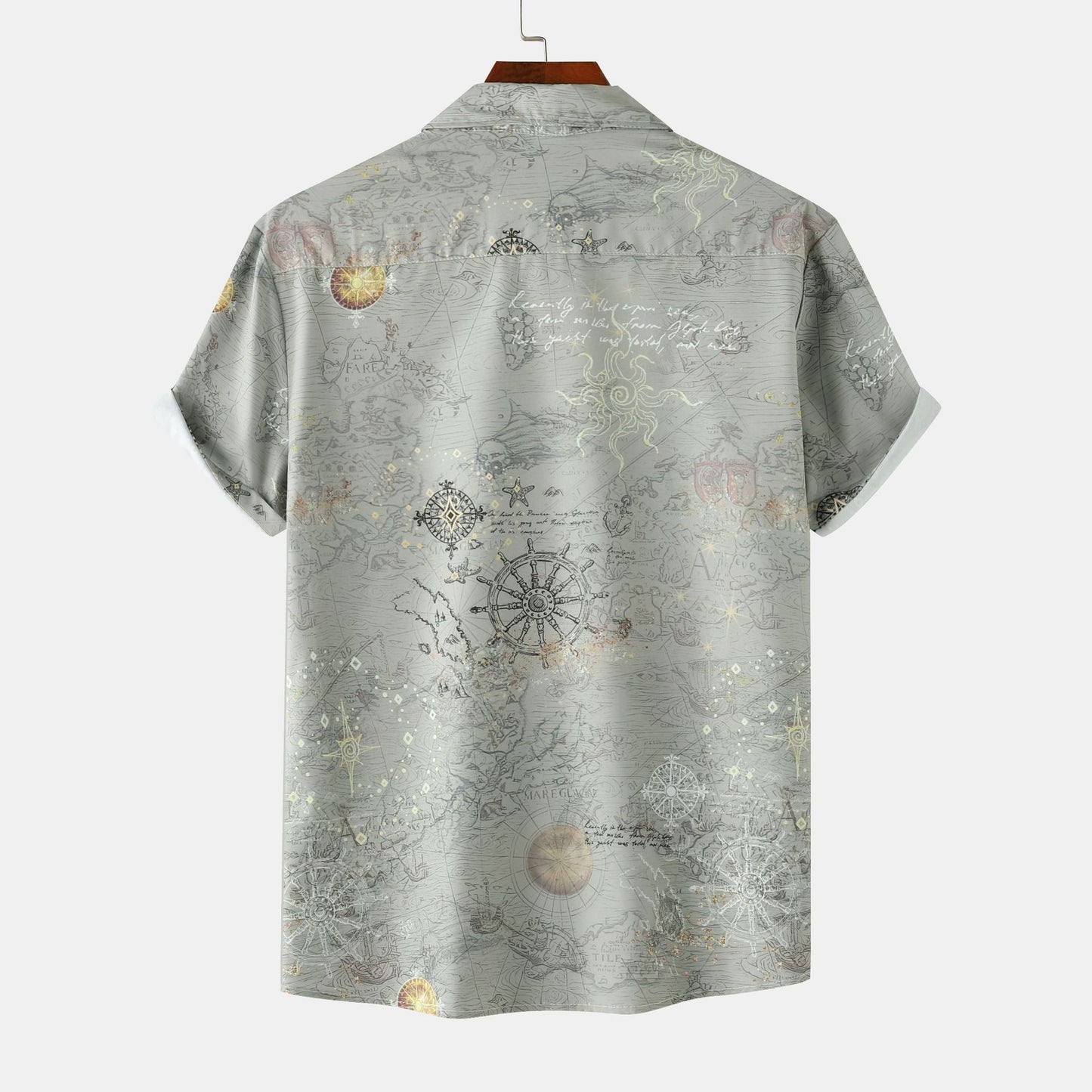 Cross-border 2024 spring and summer Amazon ebay AliExpress hot foreign trade men's European and American lapel short sleeve shirt men