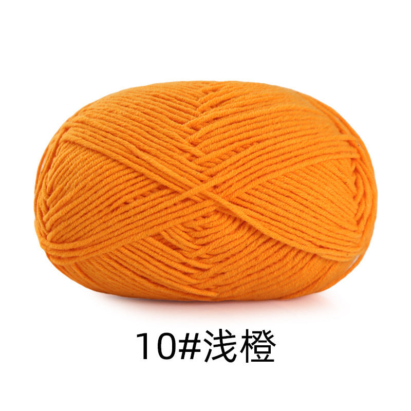 5 strands of combed cotton milk cotton wool ball acridine puppet excellent factory wholesale hand-woven crochet doll diy material