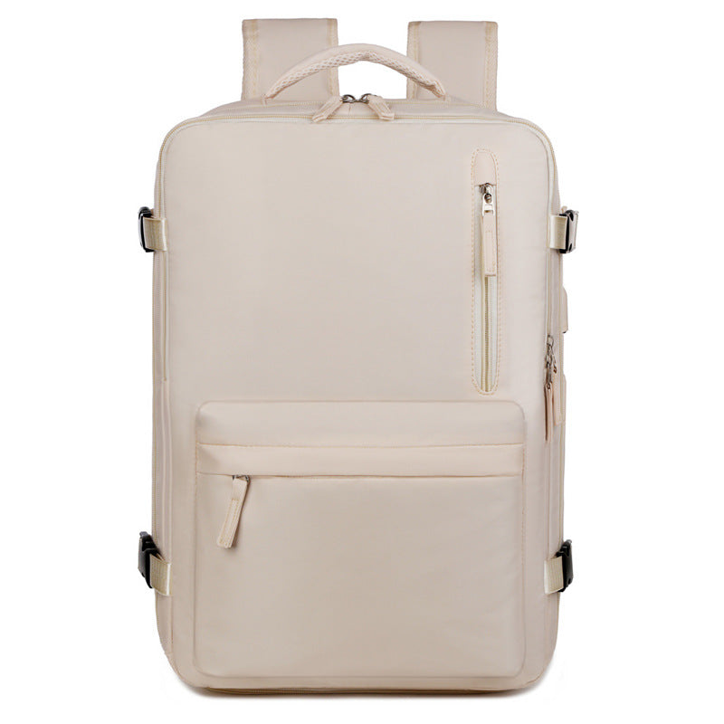 Cross-Border Simple Large-Capacity Business Commuter Backpack High-End Backpack Men's Travel Bag Multi-Functional Computer
