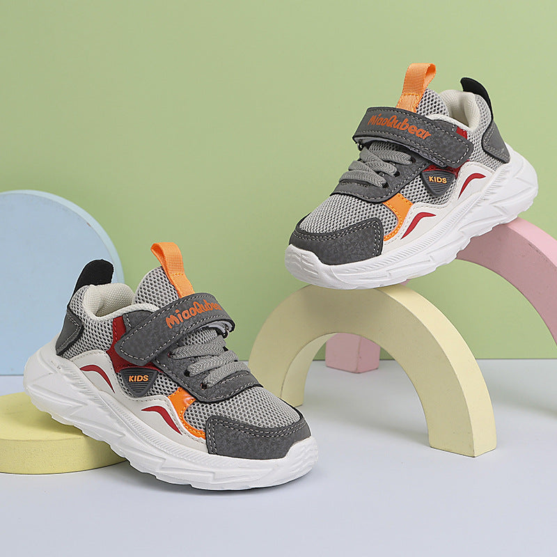 Children's Sports Shoes, Boys' Shoes, Mesh Breathable Kidsren's Functional Shoes, Lightweight Non-Slip Baby Shoes, Girls' Running Shoes
