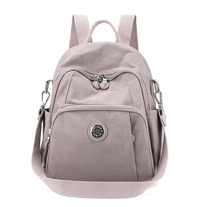 Lightweight waterproof nylon cloth bag large capacity student schoolbag fashion women's backpack trendy shopping travel bag