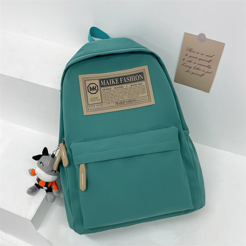 2025 New Student Schoolbag Casual Simple Large Capacity Computer Bag Junior High School Student Backpack Commuter Backpack
