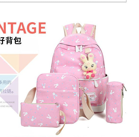 2023 new student schoolbag Korean style college style backpack bag large capacity Fashion travel backpack wholesale