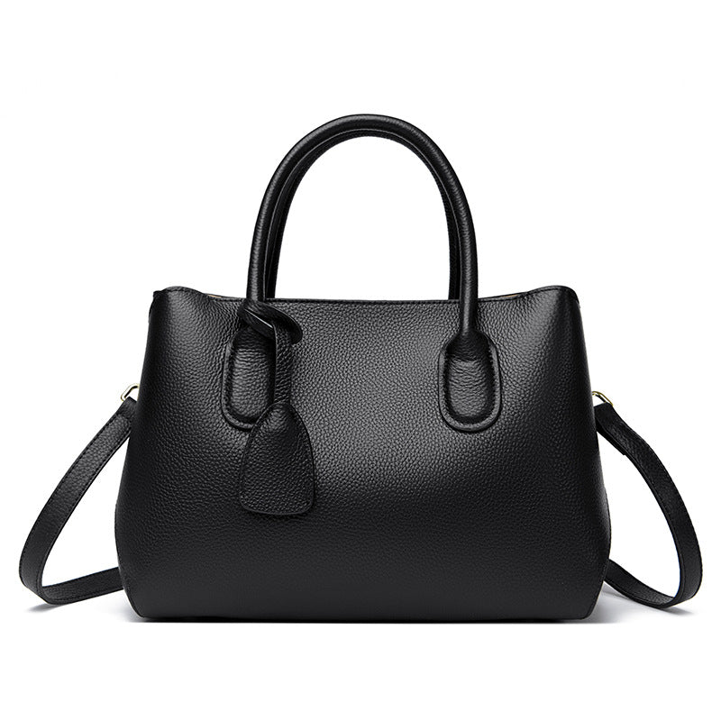 Genuine Leather Tote Bag High-end Large Capacity Women's Bag 2025 New Top Layer Cowhide Women's Bag Commuter Shoulder Crossbody Bag