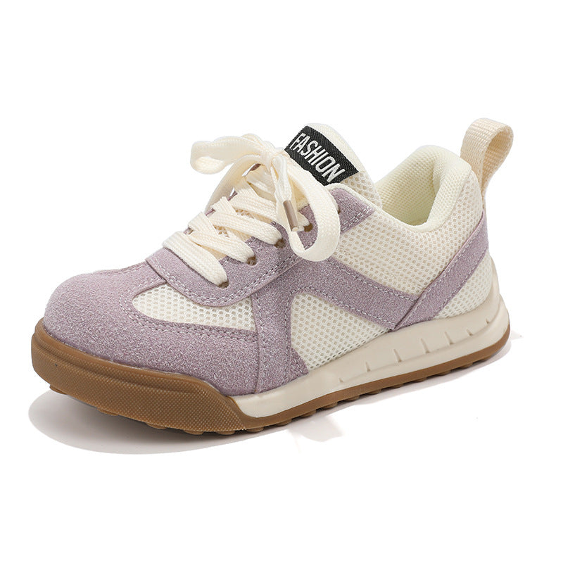 Girls' Shoes Children's Sports Sneakers 2026 New Model Spring and Autumn Breathable Casual Mesh Shoes for Older Children, Forrest Gump Shoes