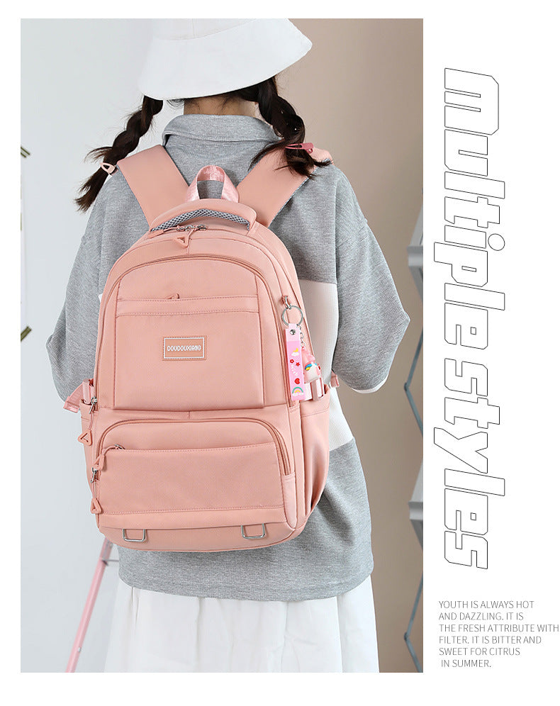 Large-Capacity Student Schoolbag, Junior High School Student Backpack, Short-Distance Travel Multi-Functional Backpack, Mlb Backpack