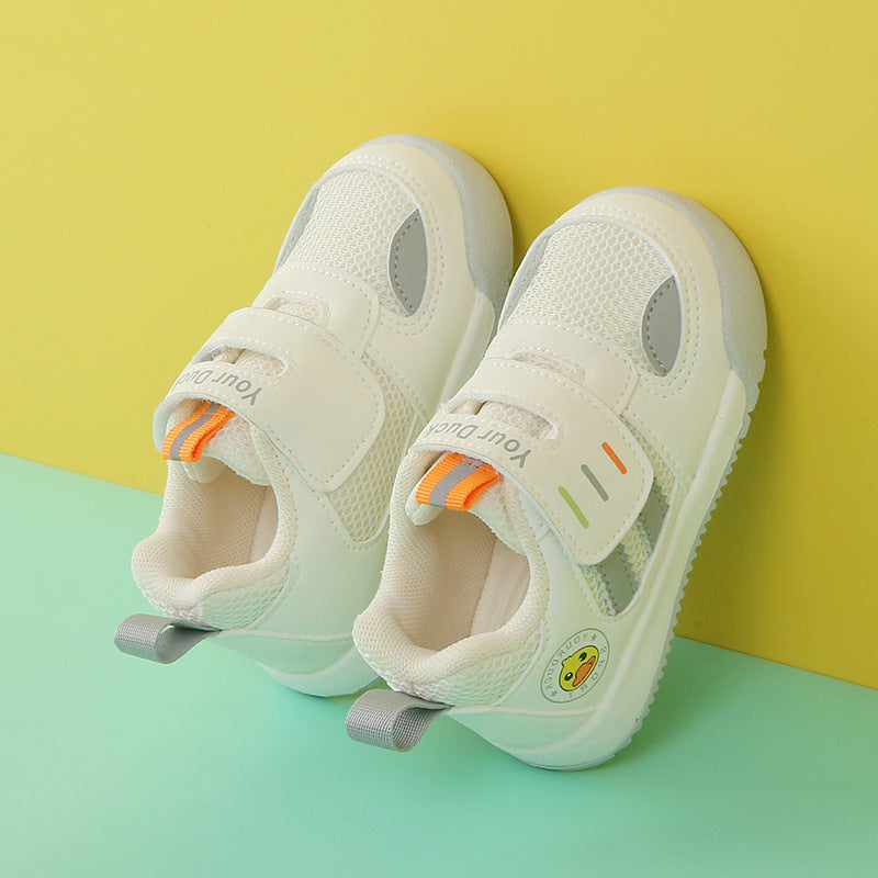 Functional Shoes, Spring and Autumn Models, Non-Slip, Wear-Resistant, Casual Boys' Mesh Shoes, Breathable Children's Sports Shoes for Small and Medium-Sized Children, Comfortable and Versatile