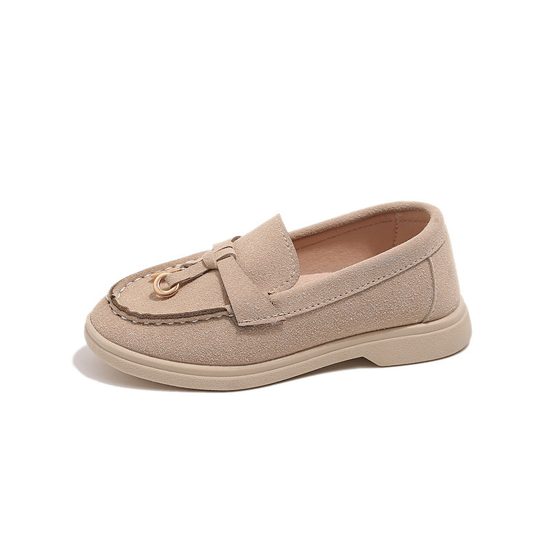 Children's Loafers, British Style Retro Loafers, Boys' Casual Leather Shoes, Little Girls' Casual Shoes
