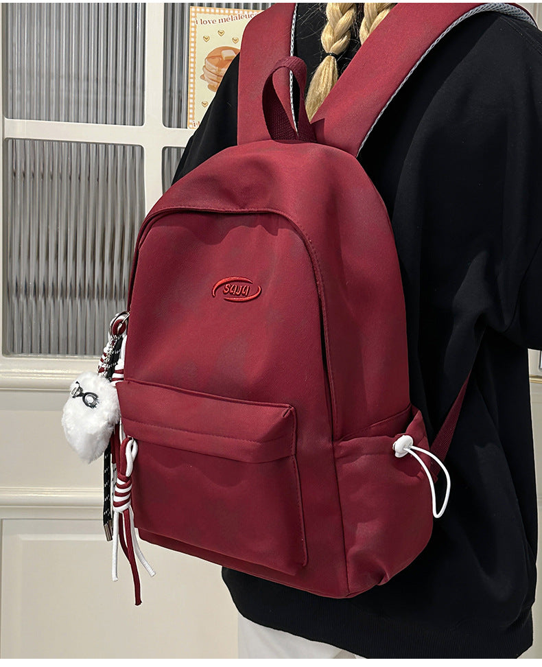 New Retro Backpack Men's Mountaineering Bag Backpack Junior High School Student Travel Bag Personalized High School Student College Student Bag Female