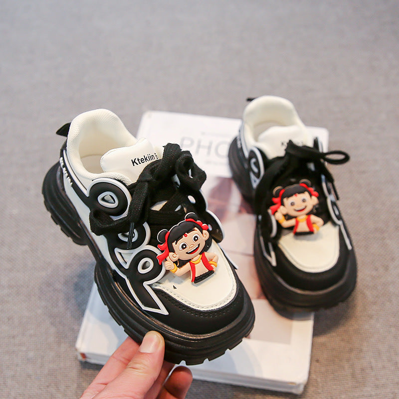 Which magic children's sneaker 2025 spring and autumn new girls' shoes cartoon children's baby shoes casual shoes