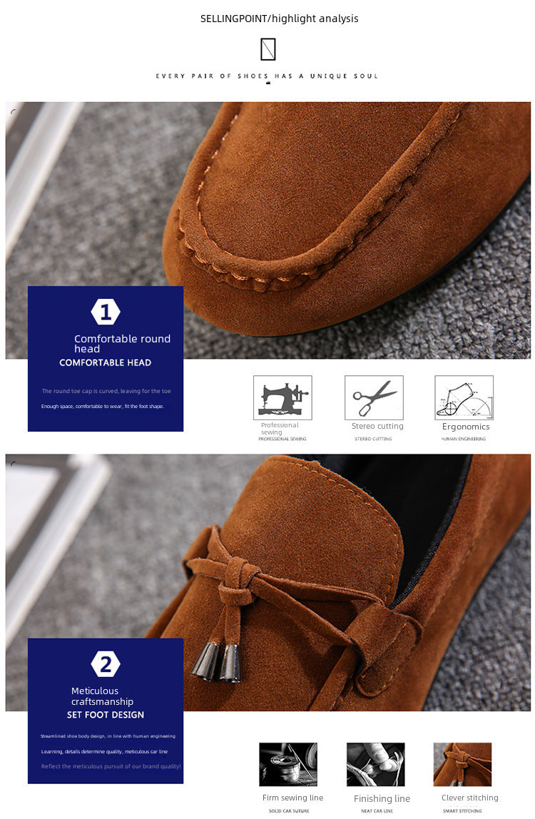 Men's loafers men's casual shoes, Korean style trendy cloth shoes, loafers, 2020 New
