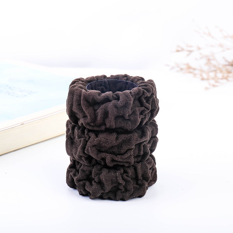 Seamless black hair ring towel ring ladies hair rope base base rubber band leather sleeve children's hair accessories manufacturers direct supply