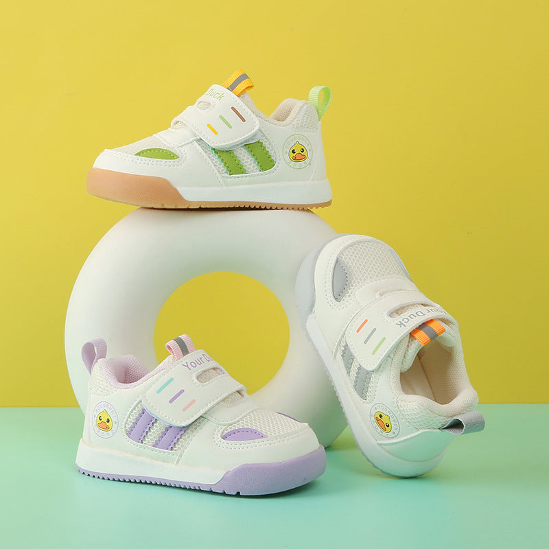 Functional Shoes, Spring and Autumn Models, Non-Slip, Wear-Resistant, Casual Boys' Mesh Shoes, Breathable Children's Sports Shoes for Small and Medium-Sized Children, Comfortable and Versatile