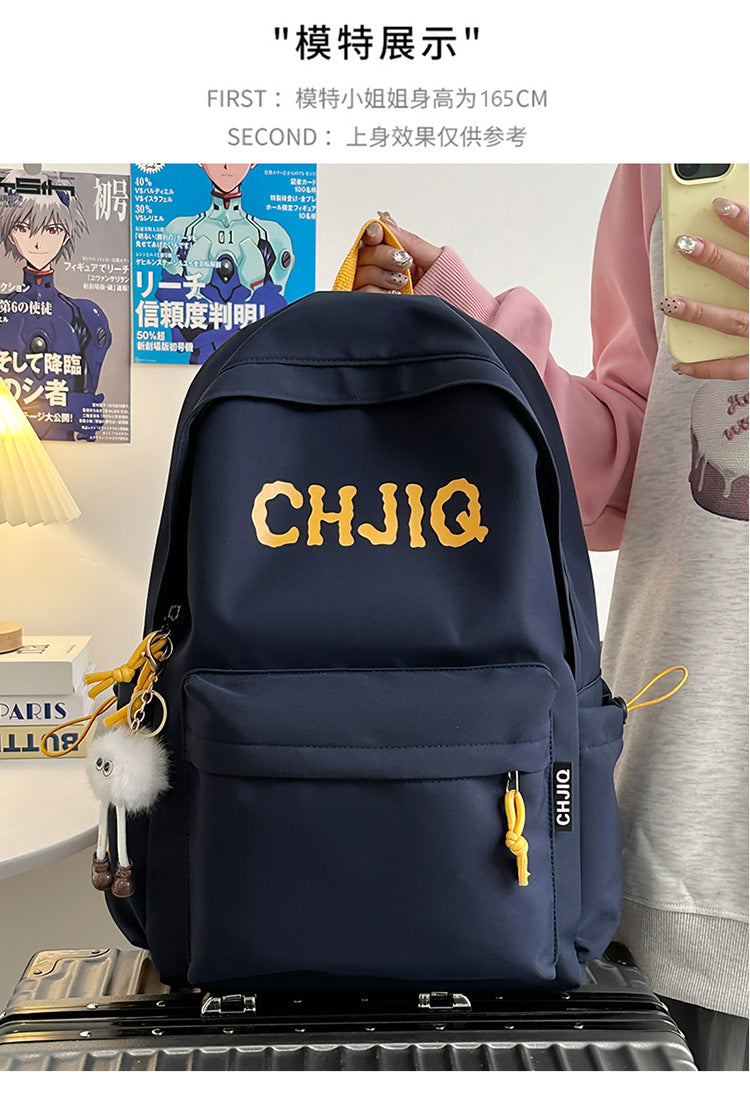 New Fashion Casual Backpack Men's and Women's Large Capacity Outdoor Lightweight Junior Senior high school Student School Bag Backpack