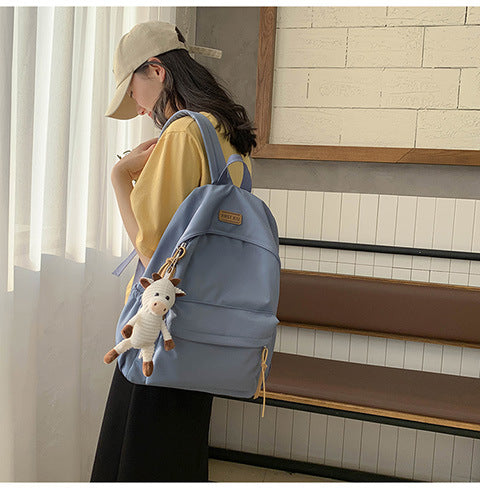 Cross-Border Schoolbags for Girls, Junior High School Students and High School Students Backpacks 2024 New College Students Men's Large-Capacity Travel Backpacks