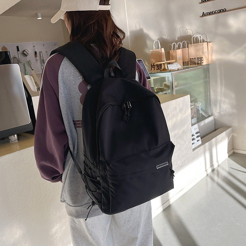 Backpack Men's Simple Large Capacity Travel Backpack Women's Casual Japanese Junior High School Students Senior high school College Students Schoolbag for Men