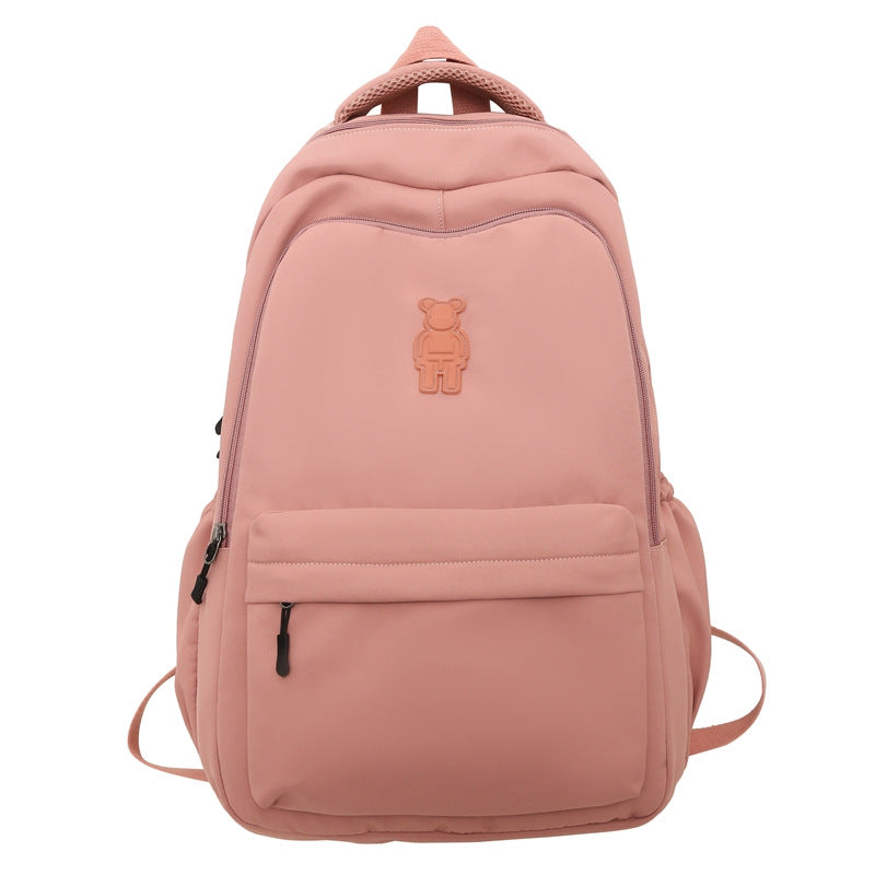 Simple Youth Campus Schoolbag Fashion Trend College Student Backpack Nylon Breathable Class Commuter Women Backpack