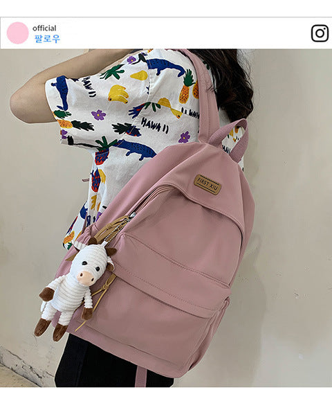 Cross-Border Schoolbags for Girls, Junior High School Students and High School Students Backpacks 2024 New College Students Men's Large-Capacity Travel Backpacks
