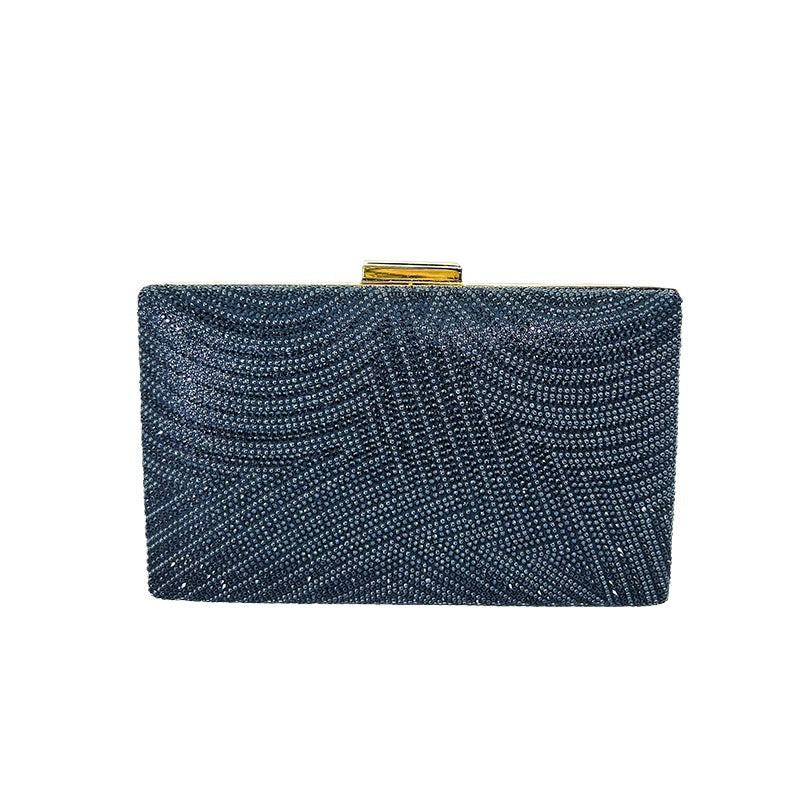Cross-border new in stock evening bag women's diamond-embedded chain banquet small bag dress bag Clutch evening bag Clutch