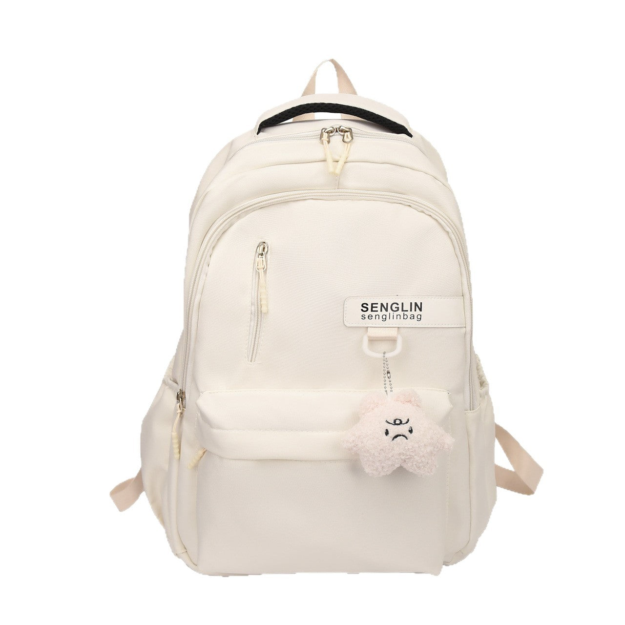 Simple Schoolbags for Boys, College Students, High School Students, Large-Capacity Girls' Backpacks, College Style Korean Fashion Couple Pairs