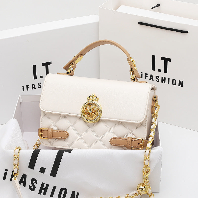 Trendy Women's Handbag Popular Online Style Chanel-Style Quilted Chain Crossbody Bag for Commuting