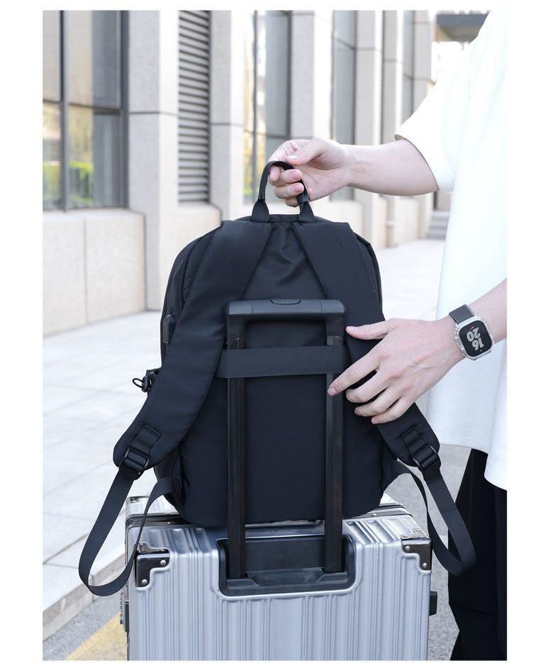 Printable Logo Backpack, Junior High School Student, High School Student, School Bag, Large Capacity Travel Bag, Casual Computer Backpack
