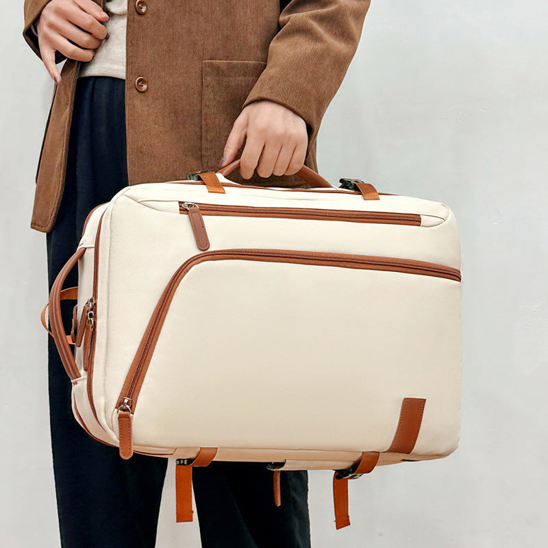 Backpack Expandable 15.6inch Business Backpack Multifunctional Casual Travel Backpack Contrast Color Student School Bag
