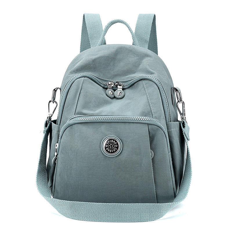 Lightweight waterproof nylon cloth bag large capacity student schoolbag fashion women's backpack trendy shopping travel bag