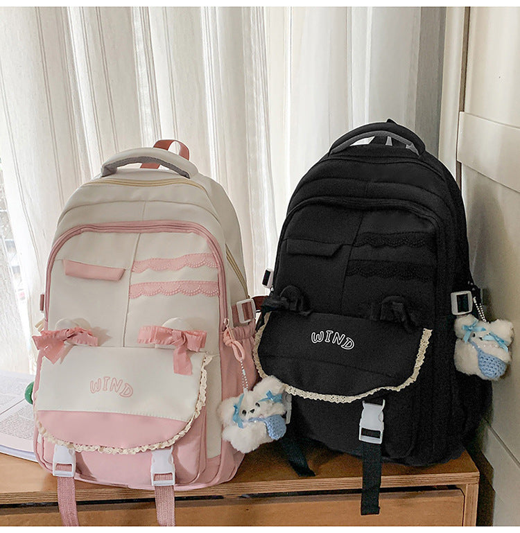 Wholesale Backpack Travel New Korean Style Fashion Large Capacity Junior High School and High School Student School Bag Leisure Travel School Bag