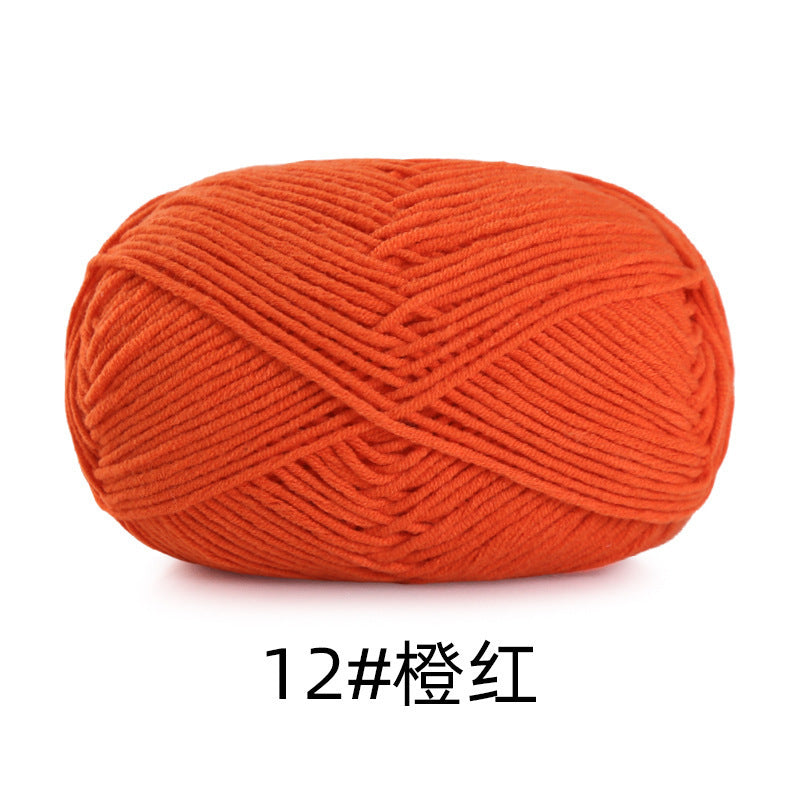 5 strands of combed cotton milk cotton wool ball acridine puppet excellent factory wholesale hand-woven crochet doll diy material