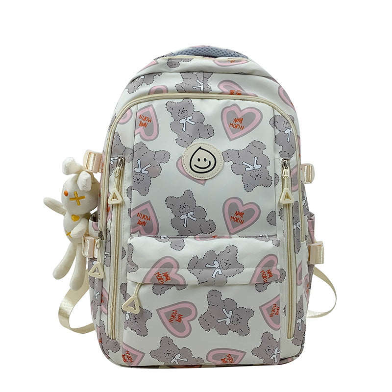Student Schoolbag Japanese Style Simple Korean Style Backpack for Middle School Students and College Students Girls Cute Casual All-match Backpack
