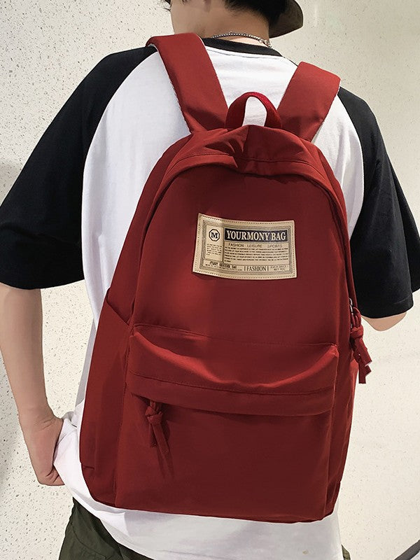 School Bag Female Campus Trendy Backpack 2025 New College Student Simple Junior High School High School Backpack Male Commuter Computer Bag