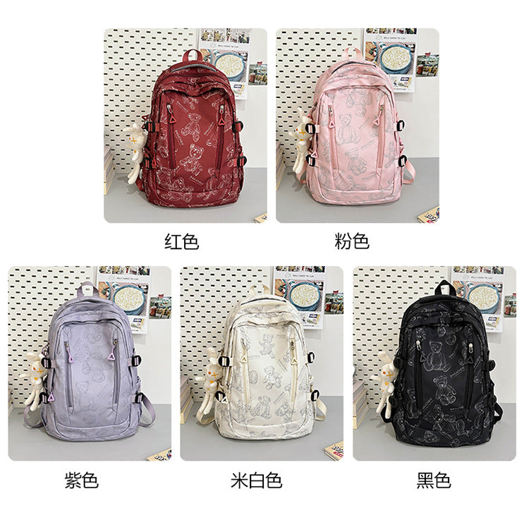 Student Schoolbag Primary School Students Junior High School Students New Large Capacity Backpack Autumn New Breathable Comfortable Backpack