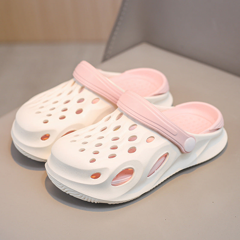 Hole Shoes Children's Slippers Boys Sandals Boys Non-slip Middle and Big Children's Shoes Baby Beach 2025 Men's and Women's New Arrival