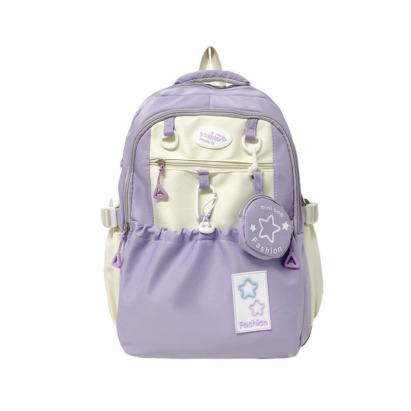 2026 New Japanese-Style High-Value Backpack Korean Version Large Capacity Versatile Girl Backpack High School College Student Backpack