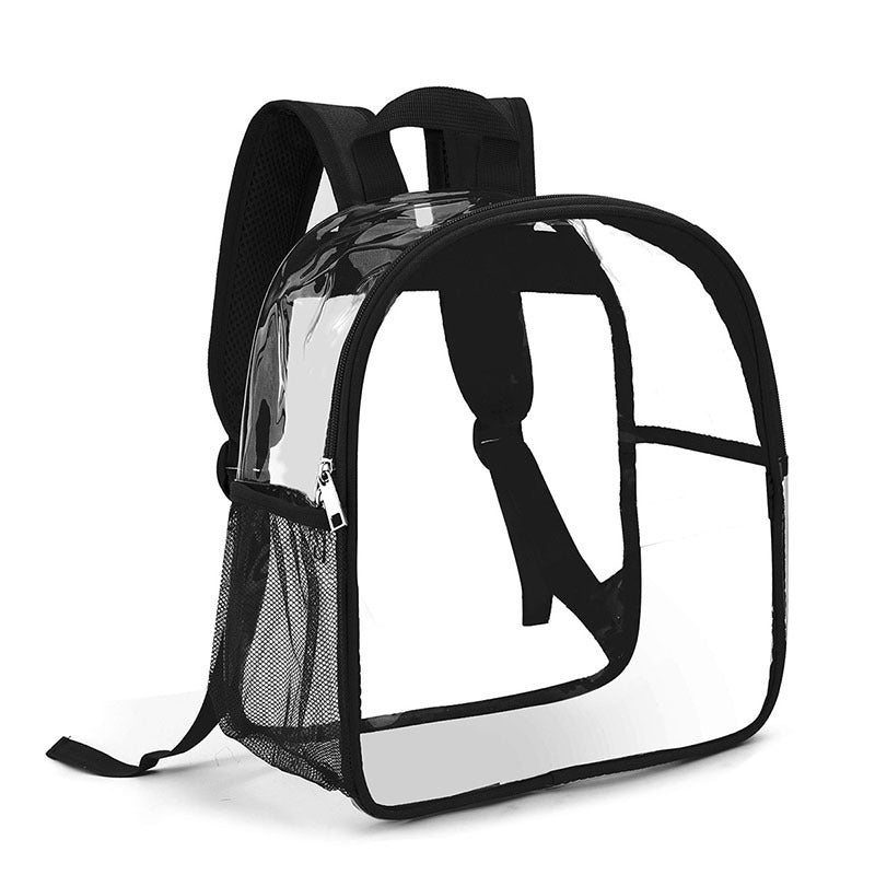 Cross-border New Transparent PVC Waterproof Backpack Visible Student School Bag Outdoor Multi-functional Backpack Men's and Women's Backpack