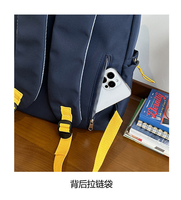 New Fashion Casual Backpack Men's and Women's Large Capacity Outdoor Lightweight Junior Senior high school Student School Bag Backpack