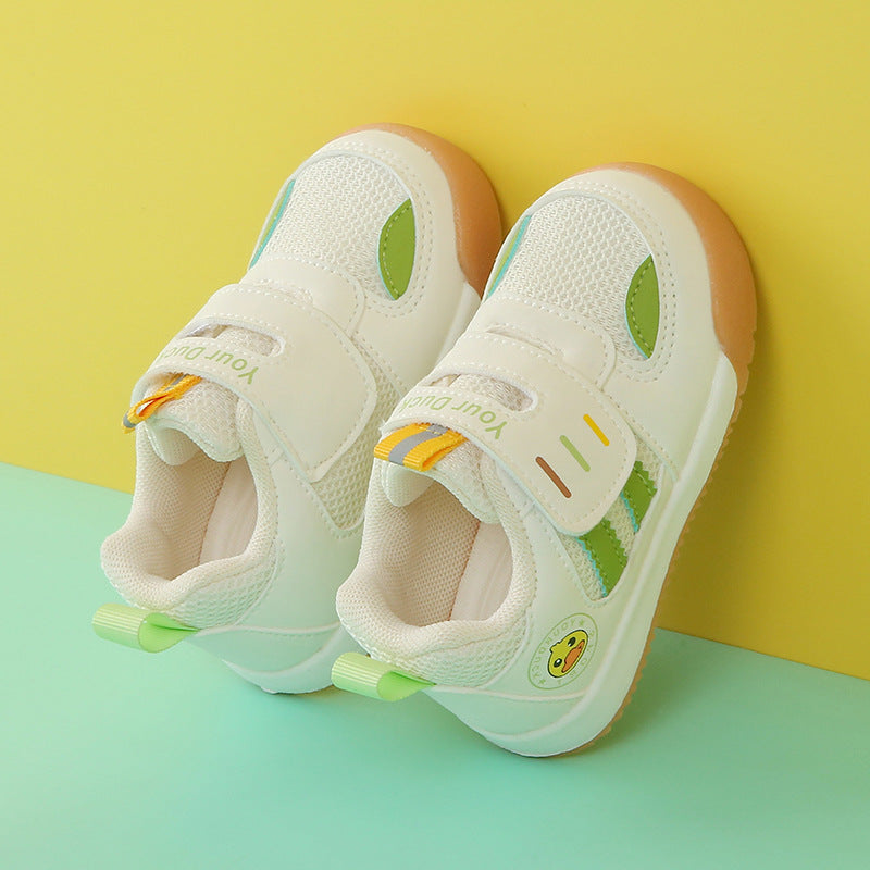 Functional Shoes, Spring and Autumn Models, Non-Slip, Wear-Resistant, Casual Boys' Mesh Shoes, Breathable Children's Sports Shoes for Small and Medium-Sized Children, Comfortable and Versatile