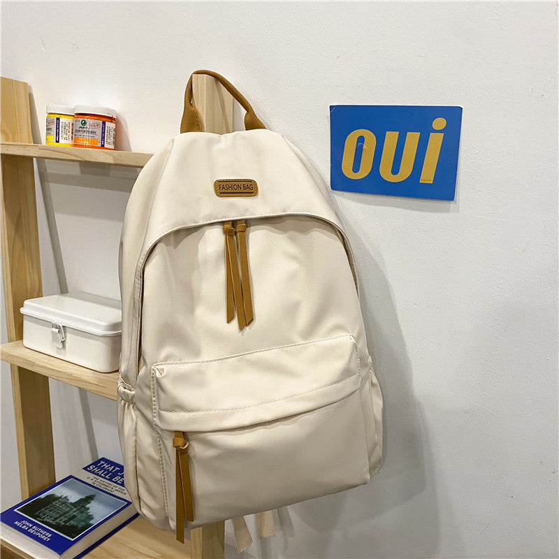 New Korean Style Schoolbag Women's Simple Cute Backpack for Middle School Students and College Students Backpack Travel Bag Premium Sense
