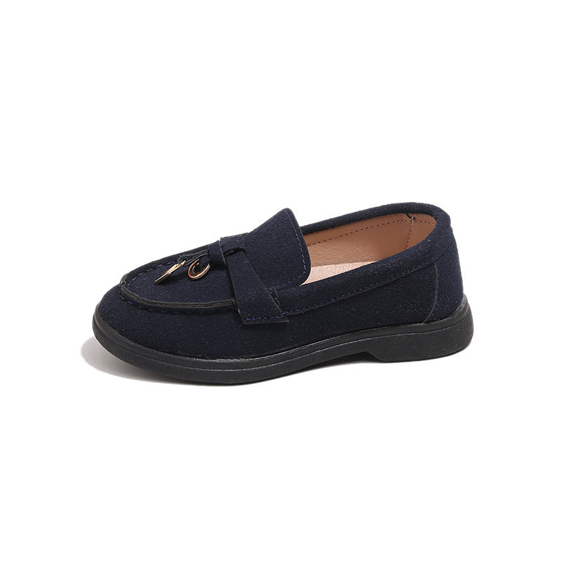 Children's Loafers, British Style Retro Loafers, Boys' Casual Leather Shoes, Little Girls' Casual Shoes